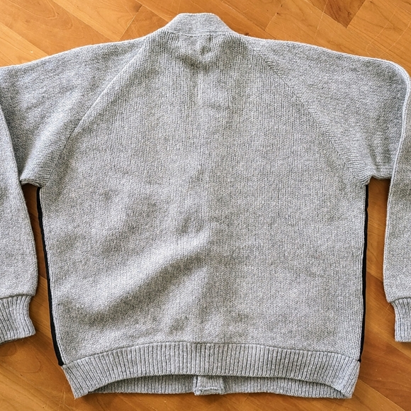 Vintage 60s Wool Suede Lord Paul Sportswear Campus Cardigan Sweater Jacket MCM L - Picture 3 of 3